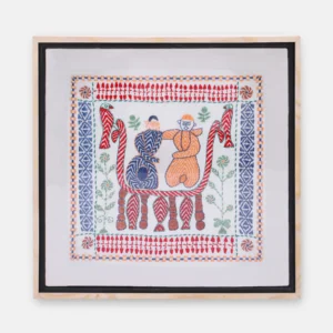 Off White Nakshi Kantha Cotton Wall Hanging