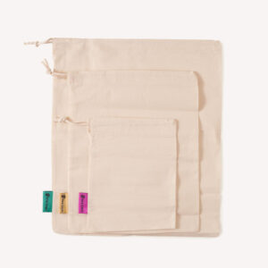 Reusable Produce Bags - Organic Cotton - Pack of 3