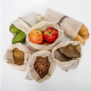 Reusable Organic Cotton Produce Bags (Set of 6)