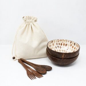2 Coconut Bowls + Bonus Reusable Bag