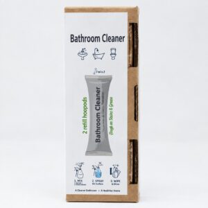 2 Water Soluble Plastic Free Cleaning Sachets - Bathroom