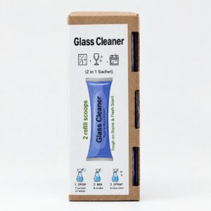 2 Water Soluble Plastic Free Cleaning Sachets - Glass