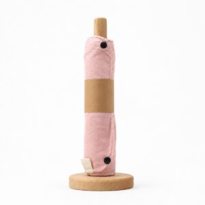 Reusable Kitchen Roll with Wooden Holder
