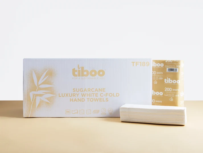 Luxury Sugarcane C-Fold Hand Towels 2Ply x 2400