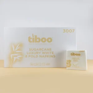 Sugarcane 2ply White Luncheon Napkins 33cm x 33cm 8 Fold 20x100
