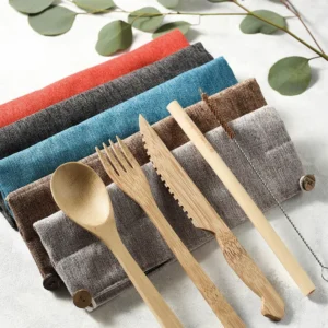 Jungle Straws Zero Waste Bamboo Cutlery Set