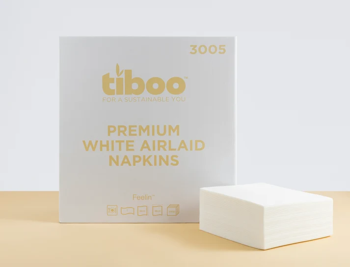 Luxury White Airlaid Napkins 40cm x 40cm 10x50