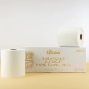 Sugarcane Auto-Cut White Roll Towel 2Ply 200mm 6x150m
