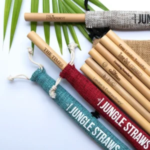 Laser Engraved Bamboo Straws - Bulk Packs