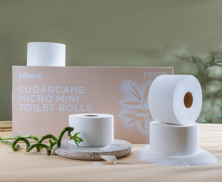 Sugarcane Micro Jumbo Toilet Rolls
