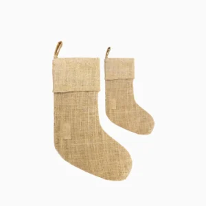 Eco-Friendly Jute Christmas Stocking | Natural Hessian Stocking | Ecoduka