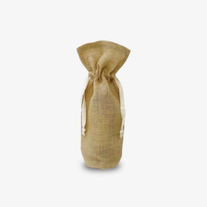 Gozo Jute Drawstring Bottle Pouch | Durable & Eco-Friendly Reusable Bag