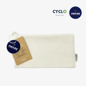 Posy Recycled Flat Canvas Pouch with AWARE™ Tracer Technology